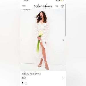 For love & lemons Willow mini dress size large! Worn twice. Perfect bridal 🤍